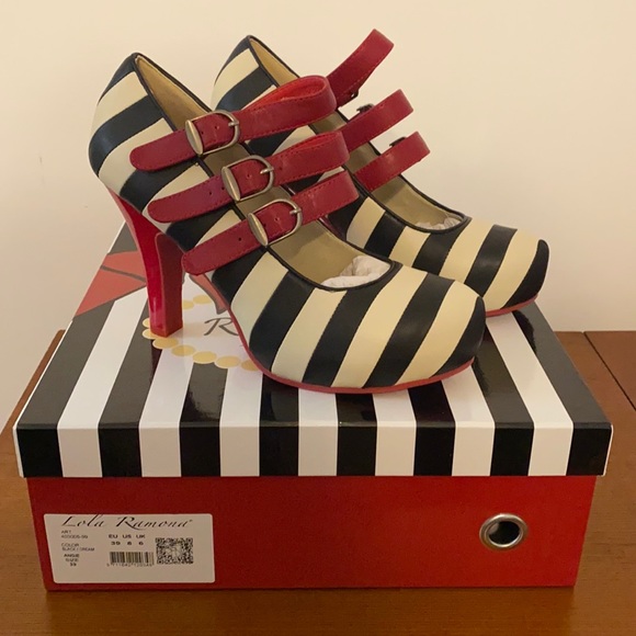 Lola Ramona Shoes - Lola Ramona “Angie” Striped Heels